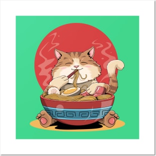 Ramen Cat Posters and Art